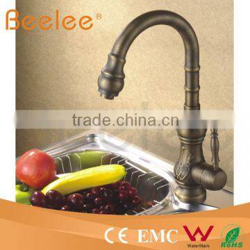 Single Handle Bronze Kitchen Faucet Mixer For Hot/Cold