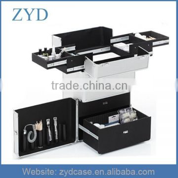 Waterproof Aluminum Carrying Cosmetic Beauty Case Trolley Case For Nails ZYD-HZ102207