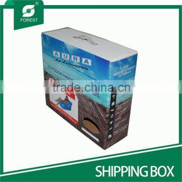 CUSTOM PRINTED SHIPPING BOX WITH HANDLE