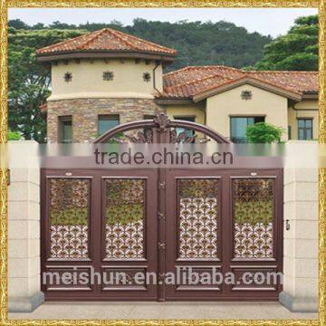 economic and durable wrought aluminum gate design