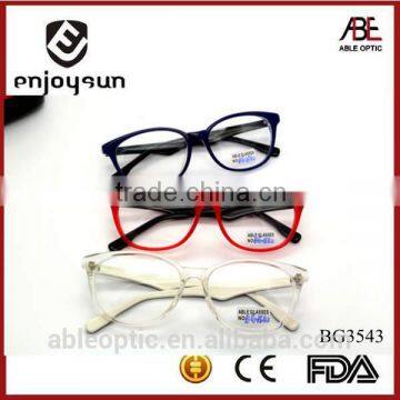 2015 hotselling jelly color transparent fashion acetate hand made spectacles optical frames eyewear eyeglasses