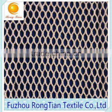 100 polyester white warp knitted mesh lining fabric bags