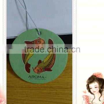 New Landed High Quality and Attractive Double Fish Hanging Car Paper Air Freshener