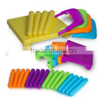 Colorful Kids' Secondary Table and 4-Chair Set, Plastic and Foldable photo-2