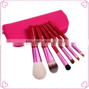 7pcs custom logo makeup brush hair set