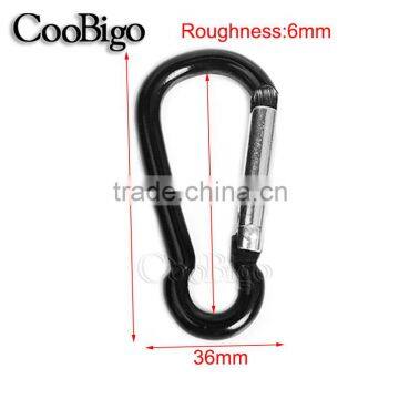 Colorful Aluminum Spring Carabiner Snap Hook Hanger Keychain Hiking Camping #FLQ186-8C(Mix-s) photo-2