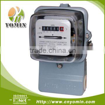 Single Phase Analog Energy Meter DD284 Front Board Installed KWH Meter Mechanical Meter