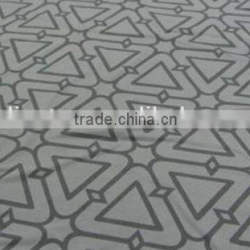 Grey Triangle Polyester Milk Fiber Spandex Print Lycra Fabric photo-6