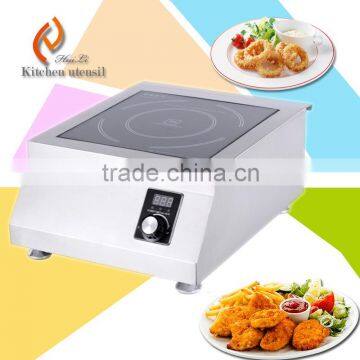 high efficiency Table top stainless steel industrial commercial Electric Induction wok with flat glass plate for kitchen cooking