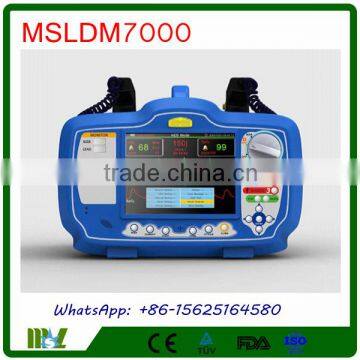 MSLDM7000-4 Biphasic Defibrillator Monitor/Defibrillator Price with SPO2 ECG and NIBP