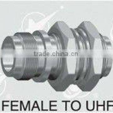 N female to UHF female connector, bulkhead