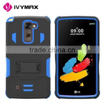 Cell phone case production tough tech shockproof pc silicone 2 in 1 hybrid armor phone case for LG stylo2 plus                        
                                                                                Supplier's Choice