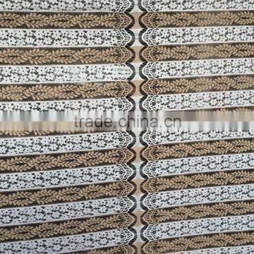 2016 New fashion high quality nylon/polyester cord eyelash lace fabric on sale with two color