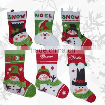 Hottest ! decorative fabric christmas stocking