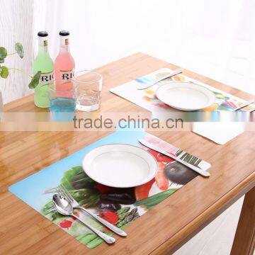 3d table mat for cartoon display,kids favorite placemats disposable tray mats fruit and vegetable