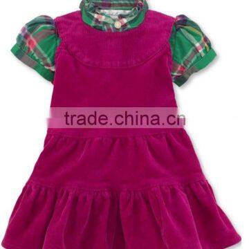 (CS814#)OEM Toddler girl frock and shirt 2 pc set Kids spring boutique clothes