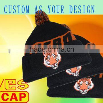 customized embroider beanie hat/knit hat