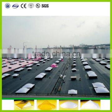 Pyramid Polycarbonate Dome Skylight With Round Frame, High Transmission Dome Skylight photo-3