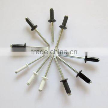 Black color blind rivets din 7337