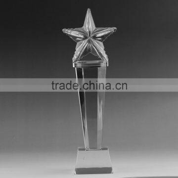 Floating crystal top super star crystal starlight tower trophies