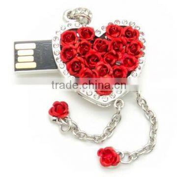 1gb 2gb 4gb 8gb 16gb 32gb gift usb drive for girls , flower usb flash stick