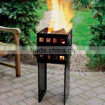 Esschert Design Square Shaped Outdoor Garden Fire Basket photo-2