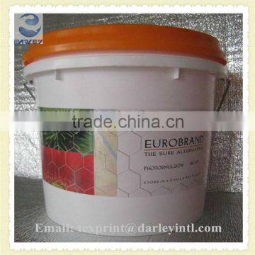 Rotary printing screen high viscosity photo emulsion