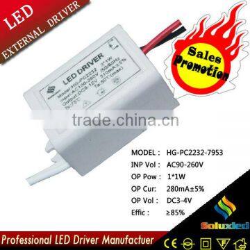 Promotion HG-PC2232-7953 LED driver lamps driver 3*1W