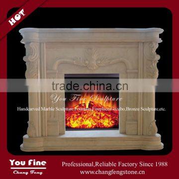 French Style Marble Beautiful Fireplace Mantel