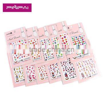 2016 Hot selling different 3D DIY Styles for nail art designs sticker