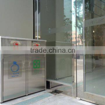 Hotel Lobby Stainless Steel Table Outdoor Iron Trash Can Holder photo-3