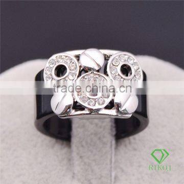 jewelry 18k white gold GP austrian crystal rings