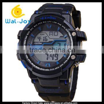 WJ-4995 colorful feature Japan movt trendy water resistant LED student sport watch