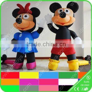 Newest Christmas inflatable mickey and minnie