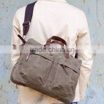 Waterproof Waxed Canvas Bag Waxed Canvas Briefcase photo-4