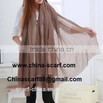 Solid color silk scarves