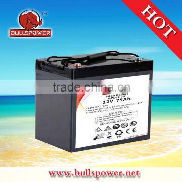 Cheap solar battery12v 75 ah deep cycle battery base inverter battery