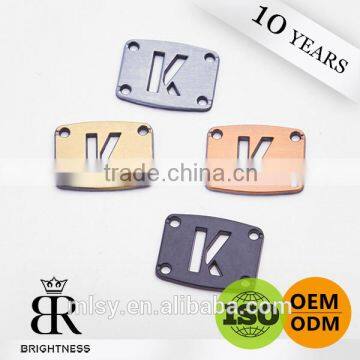 Painting logo labels woven labels custom jeans metal labels