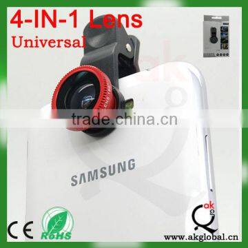 smartphone universal 4 in 1 clip lens for iphone 4 4s 5 5s