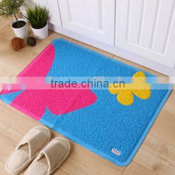 Small Kitchen Design New Washable Floor Rubber backing nylon Mats with customized