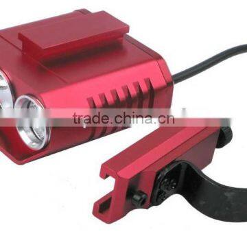 CREE XM-L T6 LED + 2 x CREE R5 LED 4-Mode Bicycle Light - Red