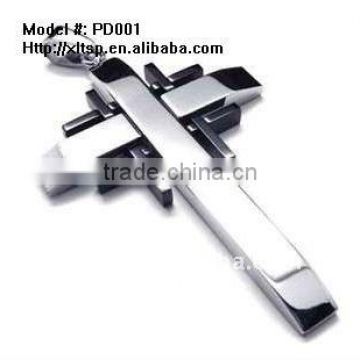 PD001 Big Cross Silver Religious Pendant Jewelry