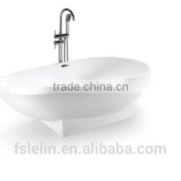 LELIN pure acrylic luxury bathtub solidsurface bathtub freestanding bathtub LOE011