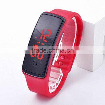 Silicone Rubber Gel Jelly Unisex LED Wrist mens Watch Bracelet