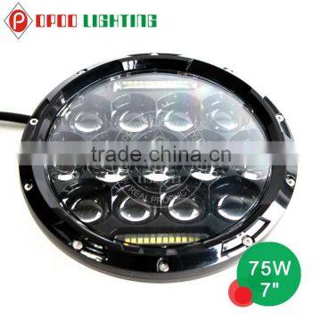 Round 4x4 off Road Accessories, For Jeep Round 12v 24v 75w 7" 4x4 off Road Accessories photo-3