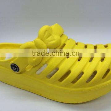 2015 Cute Bowknot Design Eva Clogs High Heels Platform Ladies Sandals Good Quality photo-3