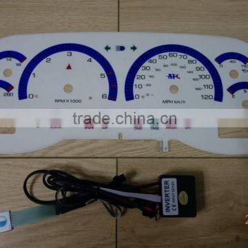 Customized EL glow Gauge for cars / EL car dashboard / EL car gauge