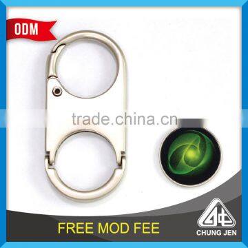 Souvenir Shiny Effect Particular Shape Euro Coin Keychain photo-4