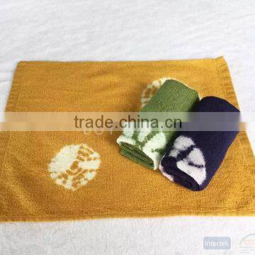 100% cotton tie-dyed small square towel mini towel hand towel