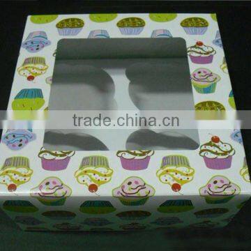 Customized PVC Window Cupcake Box